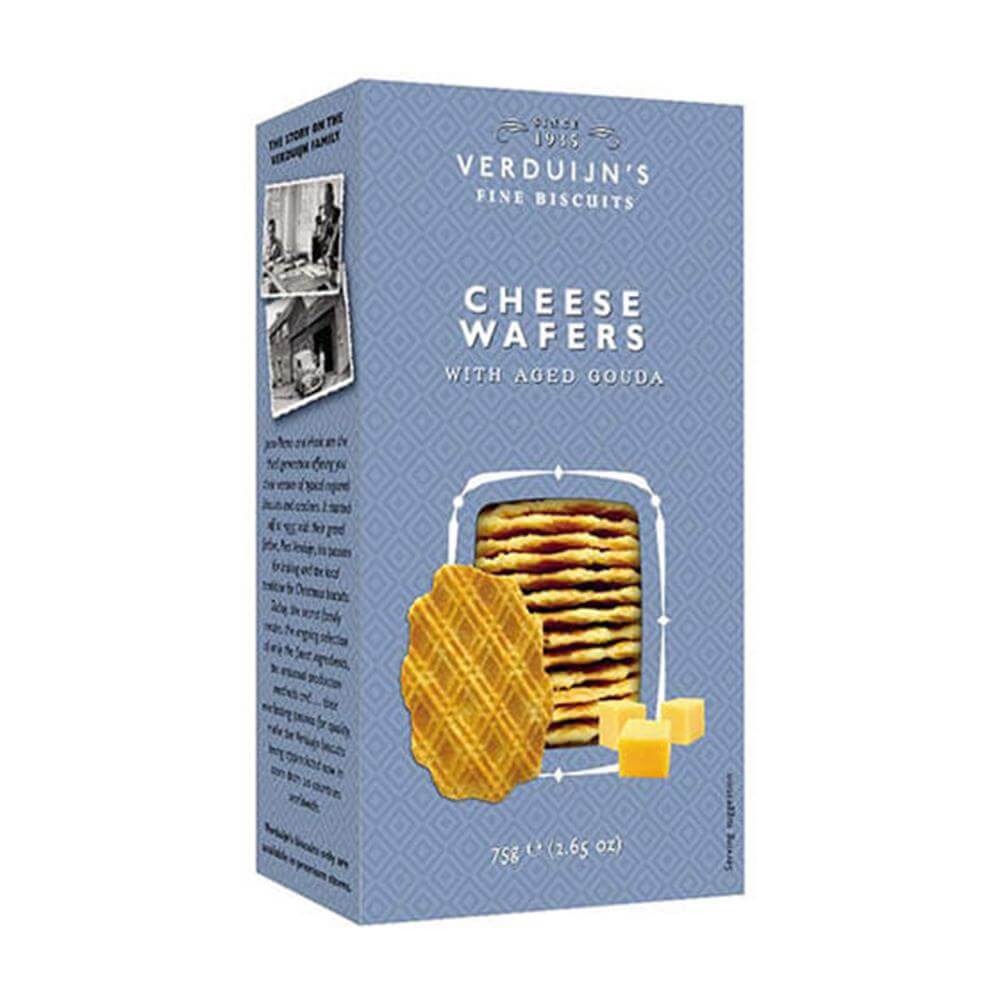 Verduijns Cheese Wafers With Aged Gouda 75G